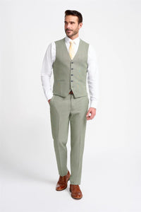 Miami - Gilet d'été vert sauge pour homme