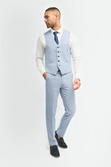 Miami - Gilet d'été bleu clair pour homme
