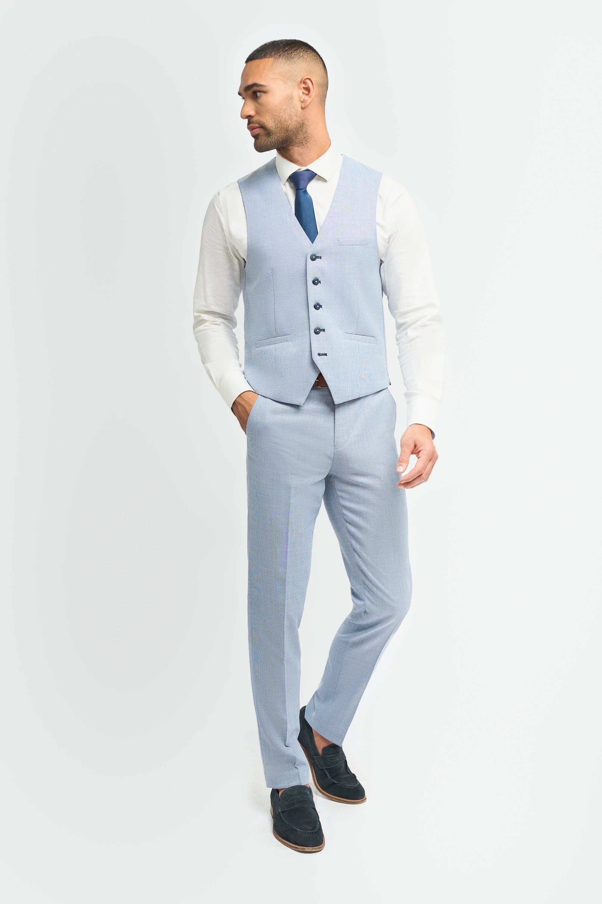 Miami - Gilet d'été bleu clair pour homme