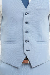 Miami - Gilet d'été bleu clair pour homme