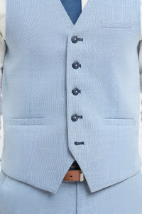 Miami - Gilet d'été bleu clair pour homme