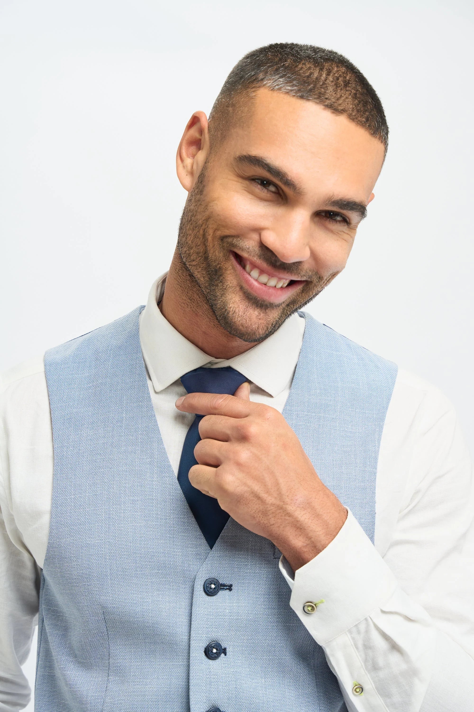 Miami - Gilet d'été bleu clair pour homme