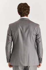 Blazer gris Edward pour homme, coupe ajustée