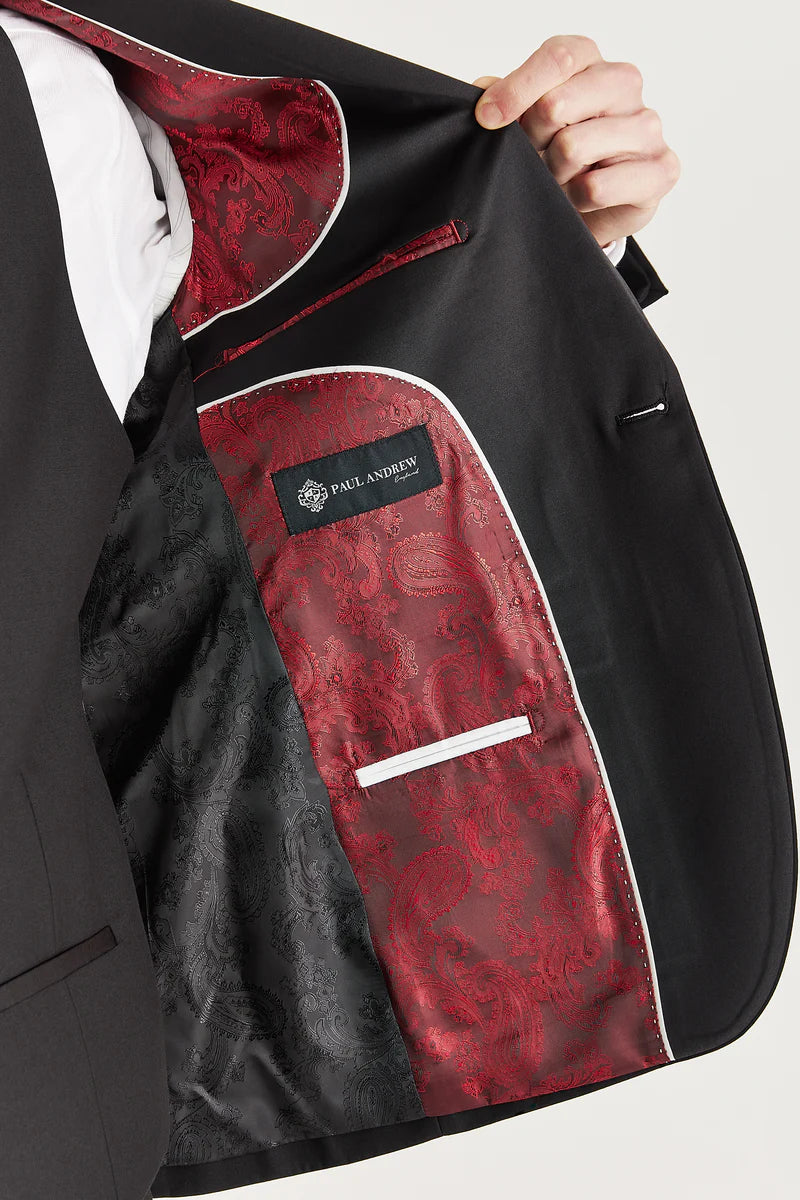 Harry - Blazer de smoking noir croisé pour homme