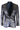 STZ63 - Blazer smoking homme en velours bleu et or à motif cachemire floral bleu et or