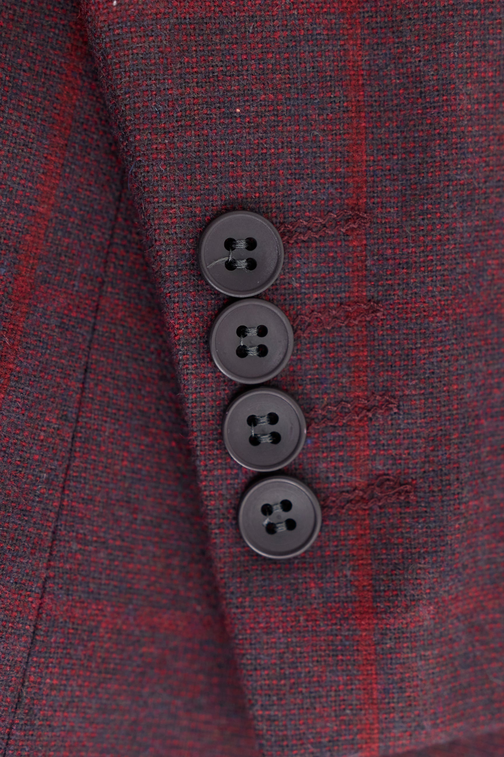 Costume trois pièces pour homme en tweed de laine à carreaux prune, style Gatsby des années 1920