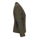 TPSTZ71 - Blazer en tweed vert olive pour femme