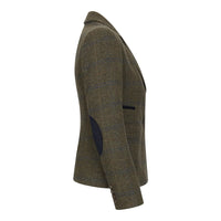 TPSTZ71 - Blazer en tweed vert olive pour femme