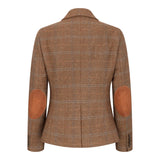 TPSTZ73 - Blazer en tweed marron chêne pour femme