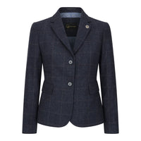 TPSTZ72 - Blazer en tweed bleu marine pour femme