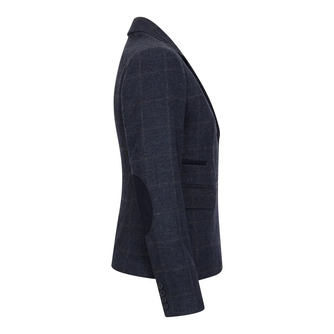 TPSTZ72 - Blazer en tweed bleu marine pour femme