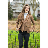 TPSTZ73 - Gilet en tweed marron chêne pour femme