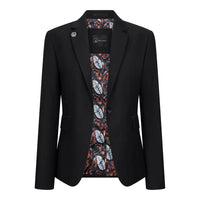 TPW-13 - Ensemble trois pièces noir uni pour femme