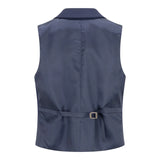 TPW-14 - Ensemble trois pièces bleu marine uni pour femme