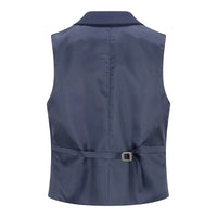 TPW-14 - Ensemble trois pièces bleu marine uni pour femme