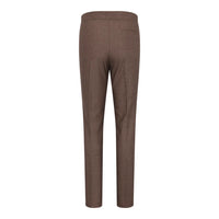 TPW50 - Ensemble trois pièces marron à carreaux Prince de Galles pour femme