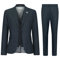 TPW53 - Ensemble trois pièces vert à carreaux Prince de Galles pour femme