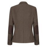 TPW-AK-06 - Ensemble trois pièces en tweed à chevrons marron pour femme