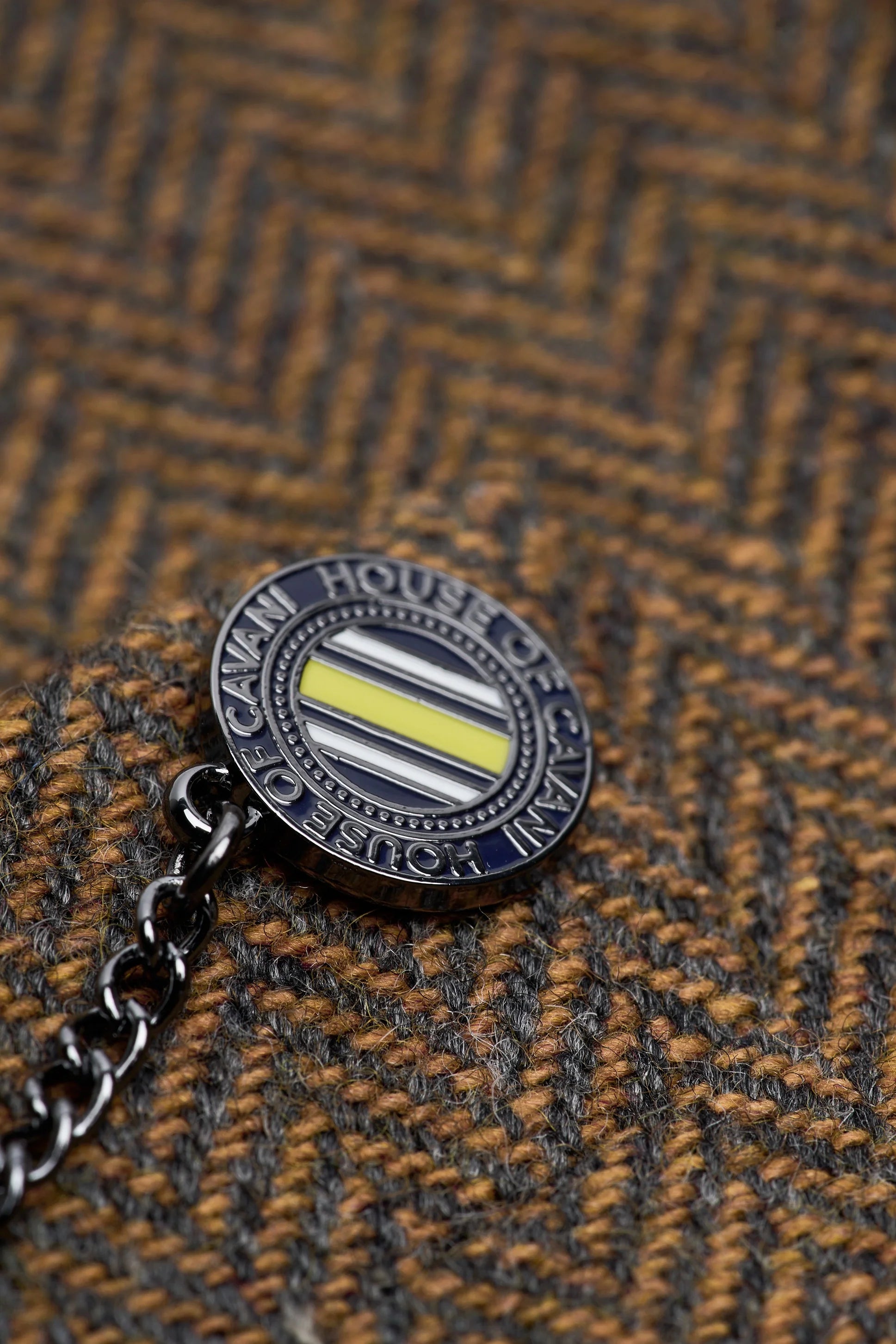 Thomas - Costume trois pièces pour homme en tweed de laine mélangée marron