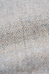 Thomas - Costume trois pièces en tweed gris mélangé laine pour homme