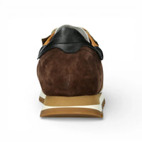 Baskets Aglae 02 pour homme, en cuir blanc et beige.