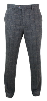 Albert - Men's Grey Tweed Trousers