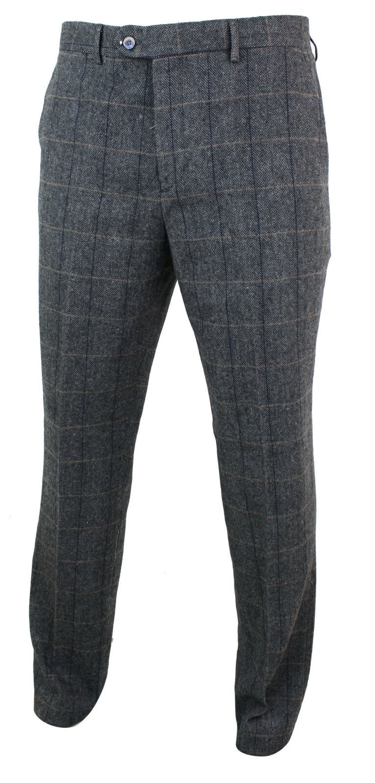 Albert - Men's Grey Tweed Trousers