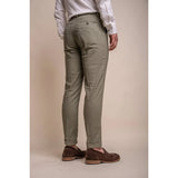 Alvari - Men's Sage Linen Summer Trousers