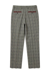 Pantalon à carreaux gris pour homme Andrew