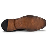 Arlo - Chaussures brogues en tweed et cuir marron pour hommes