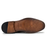 Arlo - Chaussures brogues en cuir et tweed fauve pour hommes