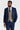 Costume Arthur Navy avec gilet contrastant en tweed marron Harris