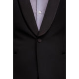 Aspen - Men's Black Tuxedo 2 Piece Wedding Suit