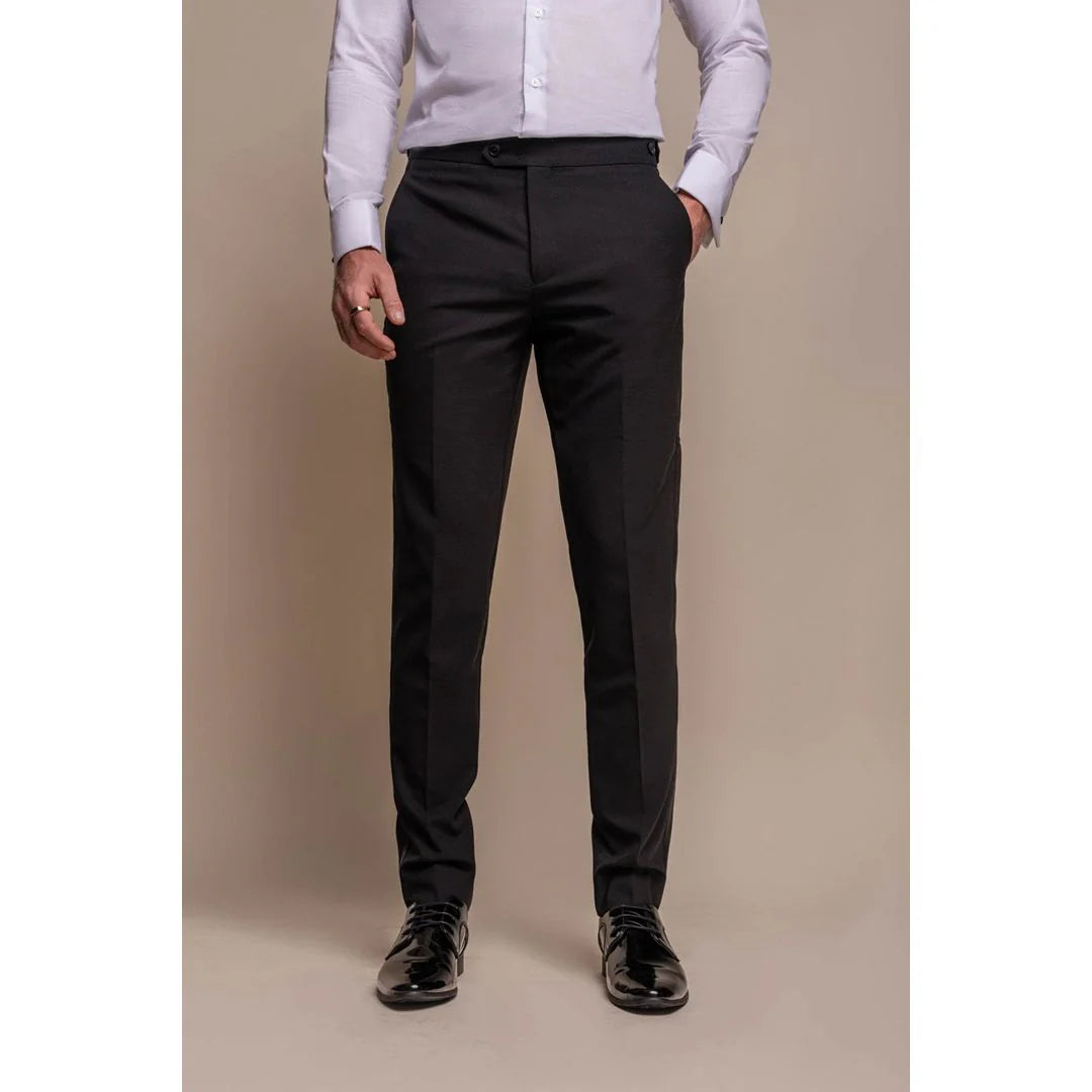 Aspen - Men's Black Tuxedo 2 Piece Wedding Suit