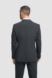 Aspen - Costume de mariage deux pièces noir pour homme