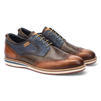 Avila - Brogue en cuir marron cognac pour homme