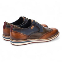 Avila - Brogue en cuir marron cognac pour homme