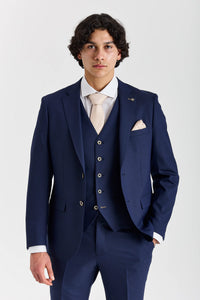Belmont - Costume de mariage classique 3 pièces bleu marine pour homme