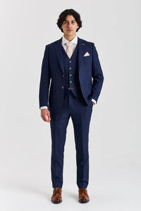 Belmont - Costume de mariage classique 3 pièces bleu marine pour homme