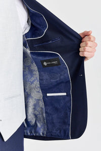 Costume Belmont Navy avec gilet contrastant argenté Belmont