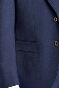 Belmont - Blazer bleu marine coupe ajustée pour homme