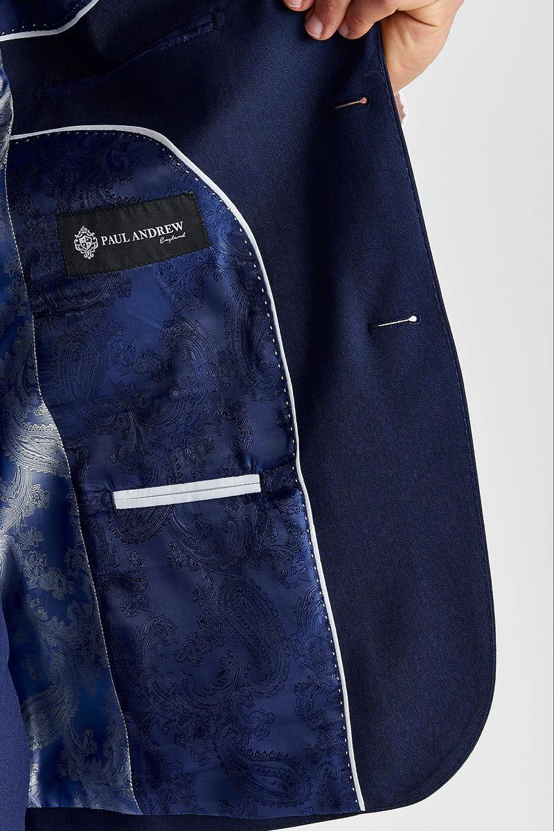 Belmont - Blazer bleu marine coupe ajustée pour homme