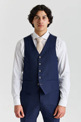 Gilet Belmont bleu marine coupe ajustée pour homme