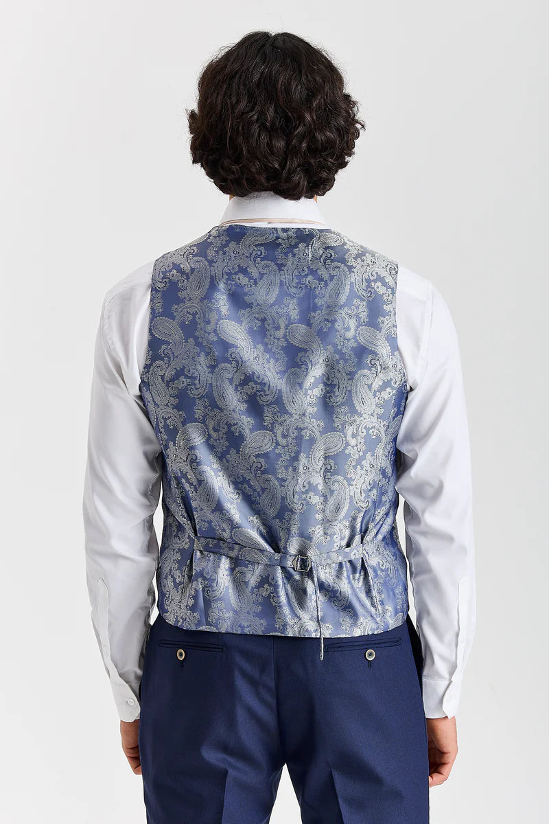 Gilet Belmont bleu marine coupe ajustée pour homme
