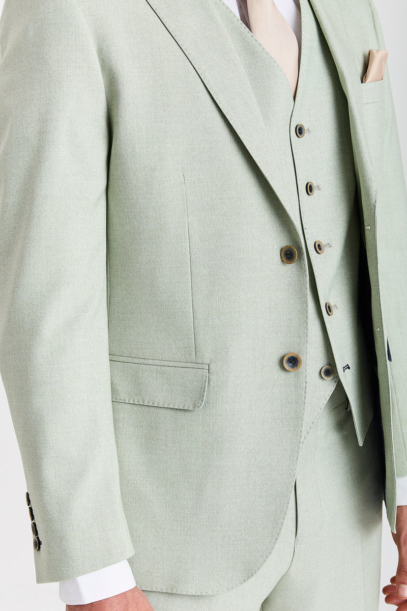 Belmont - Costume trois pièces vert sauge pour homme