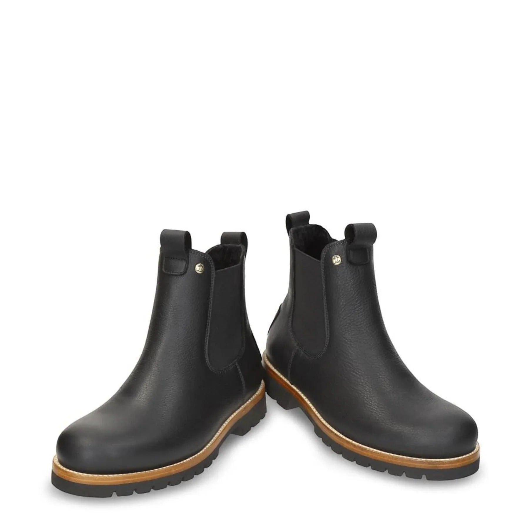 Bottines Chelsea Beny Igloo C1 pour homme, en cuir noir imperméable