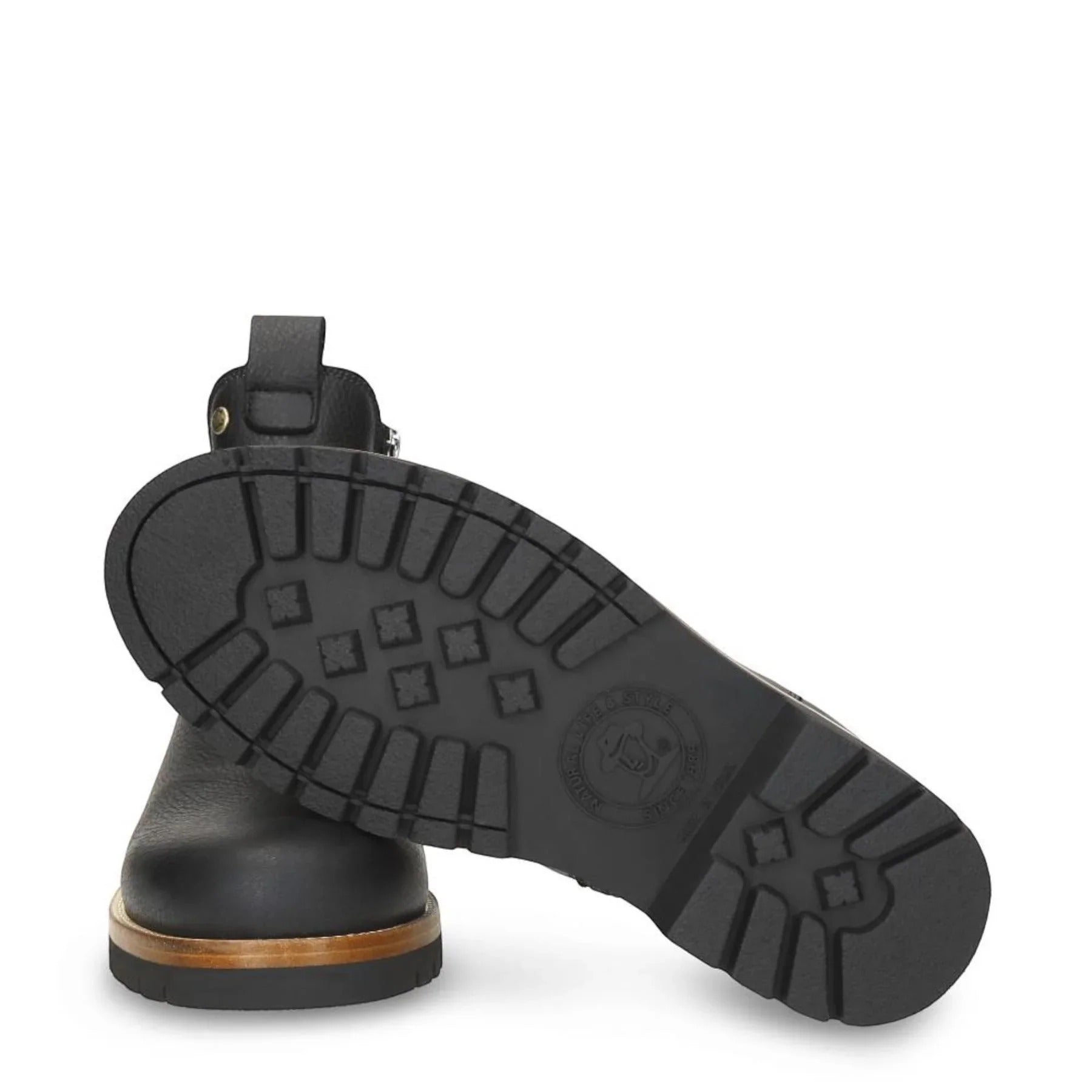 Bottines Chelsea Beny Igloo C1 pour homme, en cuir noir imperméable