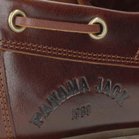 Bottines Boat C8 pour homme, imperméables, en cuir marron, à tige basse.