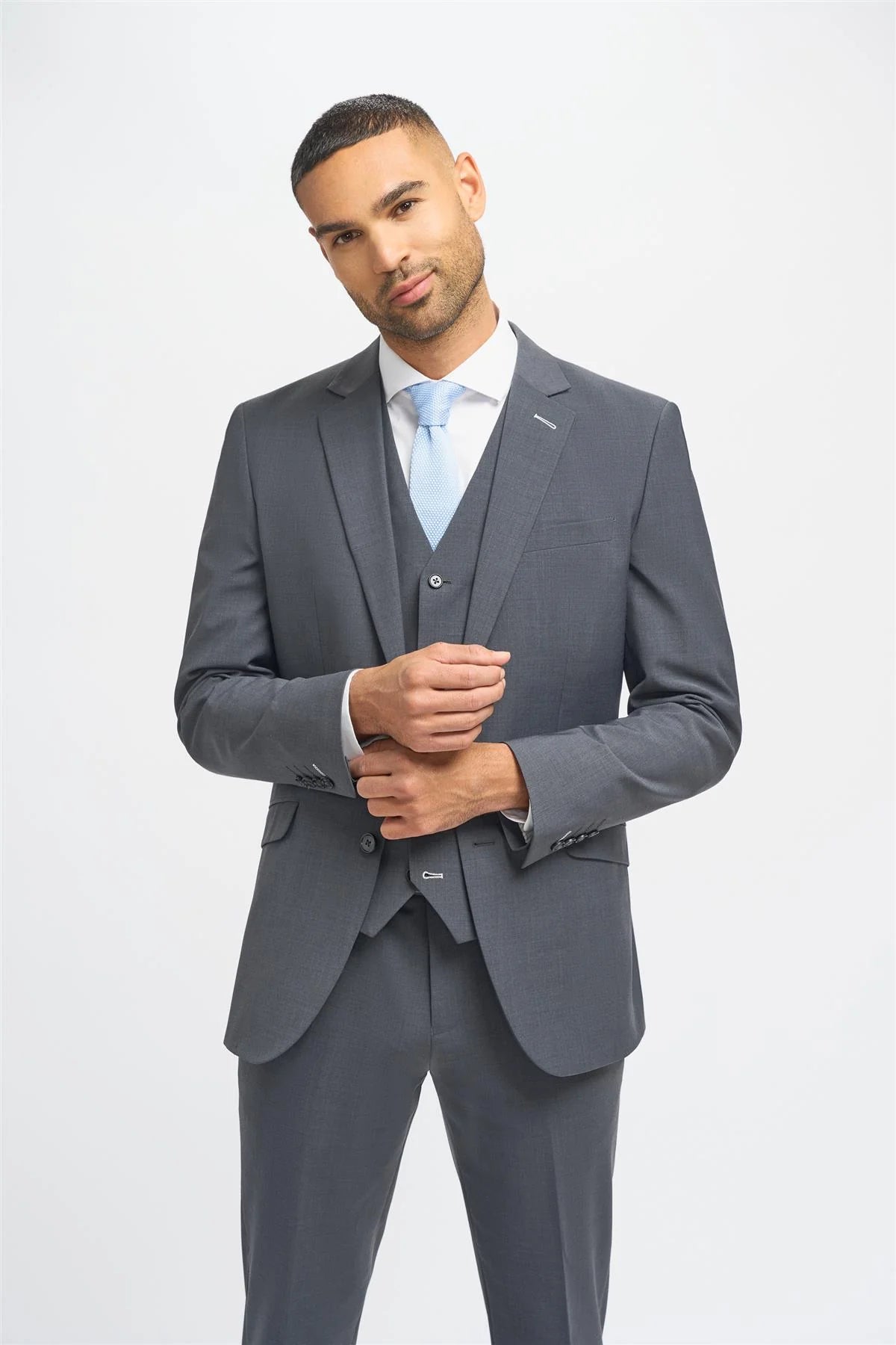 Blazer Bond pour homme, couleur anthracite, coupe ajustée