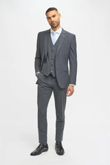Blazer Bond pour homme, couleur anthracite, coupe ajustée